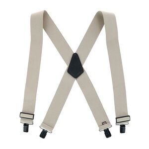 Perry Suspenders Men's Solid Color X-Back Clip-End Suspenders